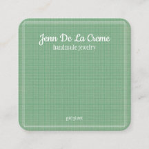 Écran de bijoux vert à imprimé blanc