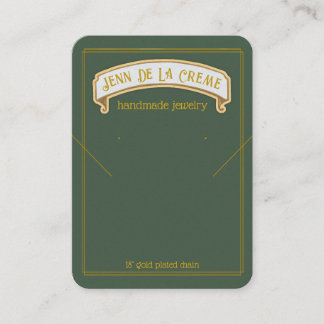 Carte D'appel Écran de bijoux vert Sahara Nights