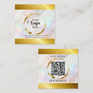 Carte D'appel Elegant Gold business logo Modern