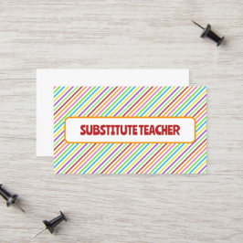 Carte D'appel Enseignant substitut du tuteur
