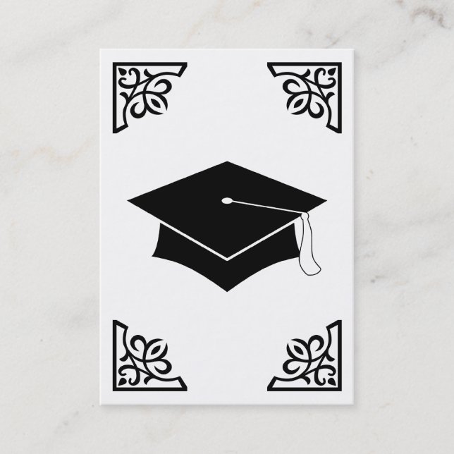 Carte D'appel épanouissement de la graduation (Devant)
