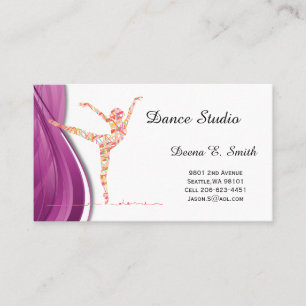 Carte D'appel Exemple de carte-danse classique