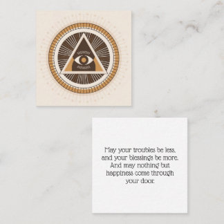 Carte D'appel Eye Of Providence Protection Pass Along Cards