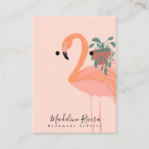Carte D'appel Flamant rose artisanal Artisan Porte-Cartes