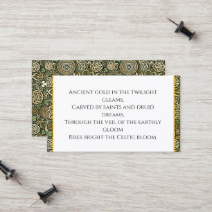 Carte D'appel Floraison Celtique