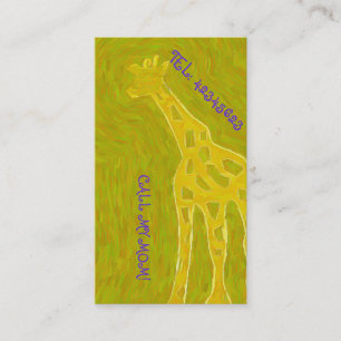 Carte D'appel Girafe DORÉE