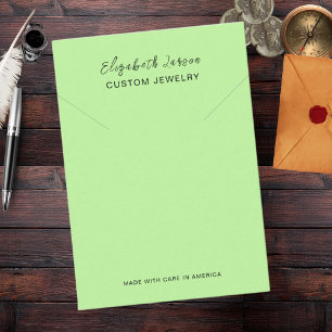 Carte D'appel Glamor Hoops Custom Logo Chic Collection Olive