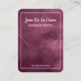 Carte D'appel Impression blanche Joyau violet Tons Bijoux