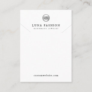 Carte D'appel Joaillerie élégante Logo personnalisé Design simpl