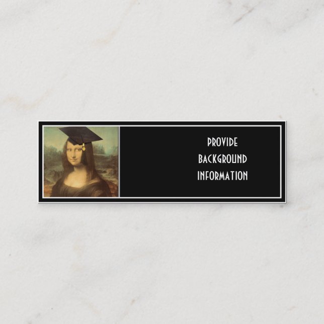 Carte D'appel Journée des diplômes de Mona Lisa (Devant)