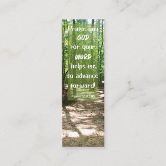Carte D'appel La Bible Verse La Parole de DIEU me conduit Mini S