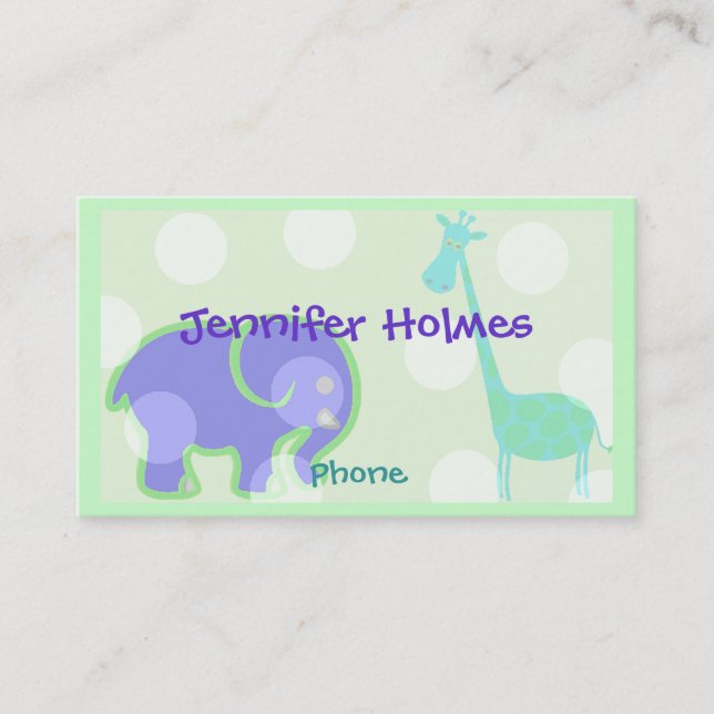 Carte D'appel La télécarte des enfants animaux en pastel (Devant)