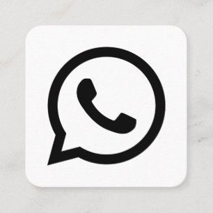 Carte D'appel Le logo de WhatsApp sur les médias sociaux promo e