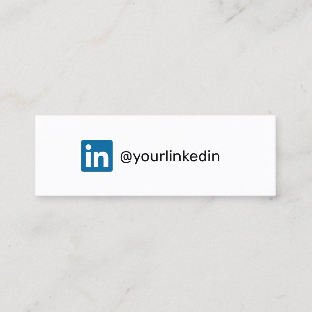 Carte D'appel LinkedIn médias sociaux marketing moderne tendance (Devant)