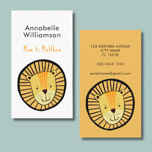 Carte d'appel Lion maman