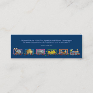 Carte D'appel Locomotive mystérieuse - signet pour des enfants