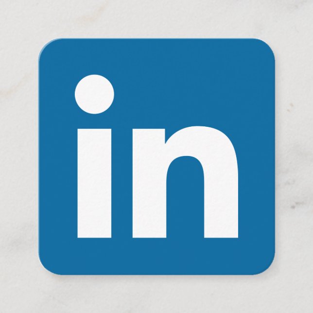 Carte D'appel Logo LinkedIn médias sociaux entreprise moderne te (Devant)