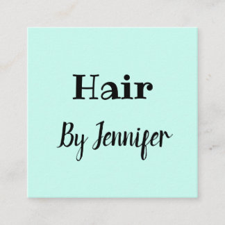 Carte D'appel logo personnalisé simple et minimaliste coiffeuse