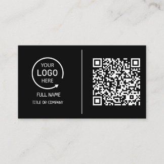 Carte D'appel Logo professionnel du code QR | Entreprise moderne