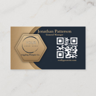 Carte D'appel Logo professionnel du code QR | Marine Modern Prof