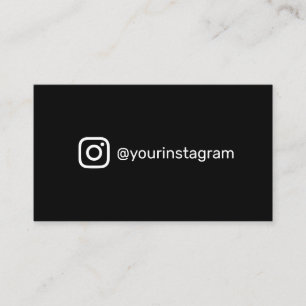 Carte D'appel Logo simple des médias sociaux Instagram moderne e