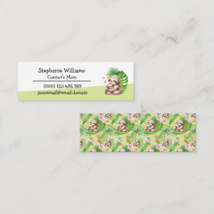 Carte D'appel Maman & Baby Sloth Mommy Playdate Mini Calling Car