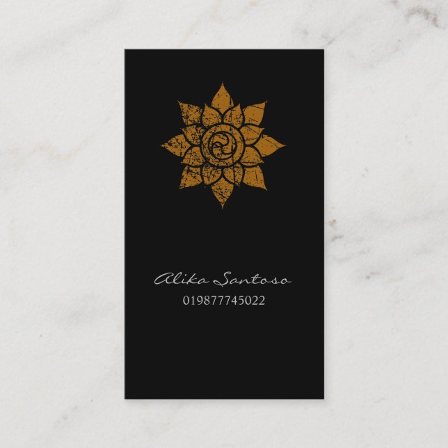 Carte d'appel Mandala (Devant)