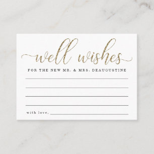 Carte D'appel Mariage Well Wives for the Mr & Mrs Gold Parties s