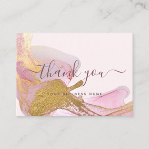 Carte D'appel Merci de Parties scintillant en or rose pour l'ins