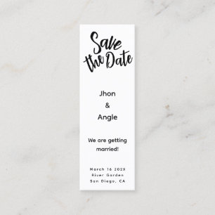 Carte D'appel Mini mariage budgétaire Enregistrer la date QR Cod