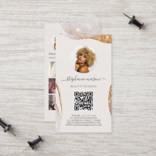 Carte D'appel Modèle Beauté Esthétique Médias sociaux Entreprise