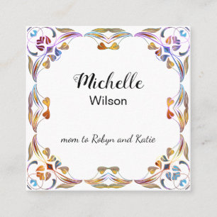 Carte D'appel Mommy Contact Jouer Date Personnalisée Style