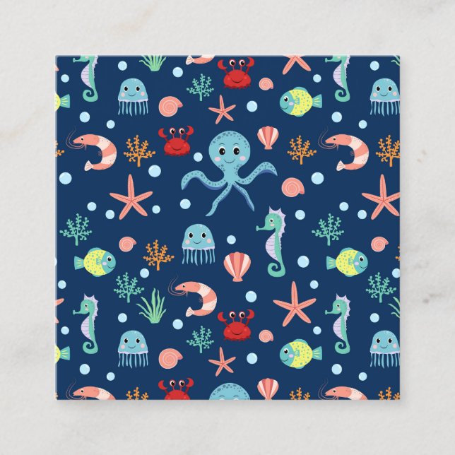 Carte D'appel Monde marin (Devant)