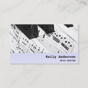 Carte D'appel Musicien de pianiste/tuteur de piano