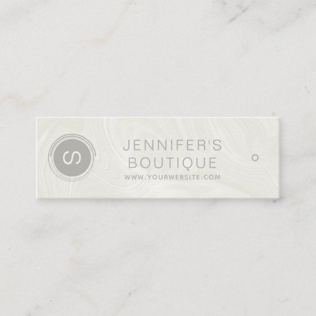 Carte D'appel Nom de l'entreprise Taille des vêtements Balises M (Devant)