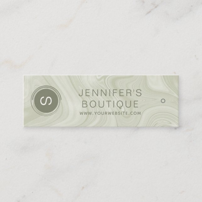 Carte D'appel Nom de l'entreprise Taille des vêtements Balises M (Devant)