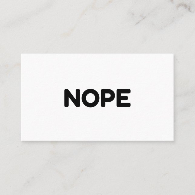 CARTE D'APPEL NOPE (Devant)