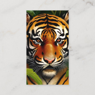 Carte D'appel Peinture haute résolution d'un tatouage de tigre d