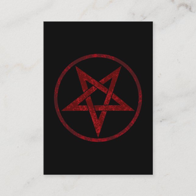 Carte D'appel Pentagram Red Devil (Devant)