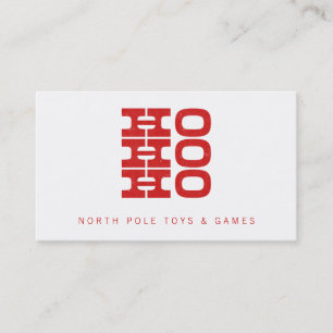 Carte d'appel Père Noël Ho Ho Ho (style presse-l