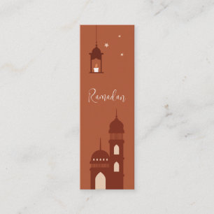 Carte D'appel Personnalisable Boho islamique Ramadan Mini Signet
