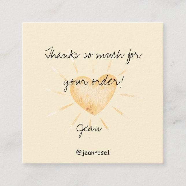 Carte D'appel Personnaliser (Devant)