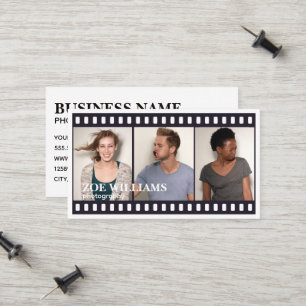 Carte D'appel Photo Booth Film Bandes Photographie
