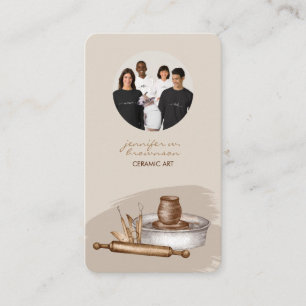 Carte D'appel Photo d'entreprise de poterie céramique
