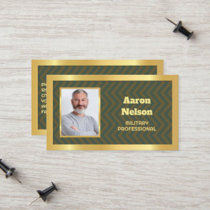 Carte D'appel Photo militaire à la retraite