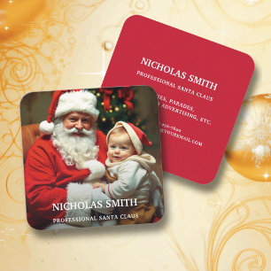 Carte D'appel Photo professionnelle Père Noël