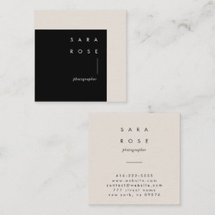 Carte D'appel photographe professionnel minimaliste