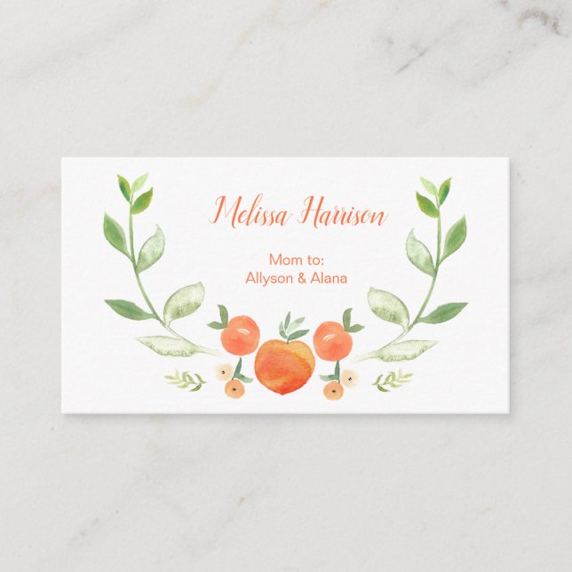 Carte d'appel pour les familiers et les mamans ver (Devant)