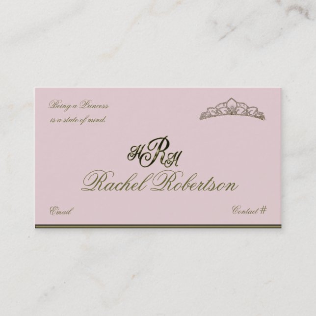 Carte D'appel Princesse élégante télécarte (Devant)