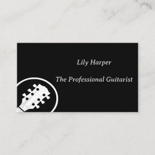 Carte D'appel Professeur de guitare Leçons électriques et acou